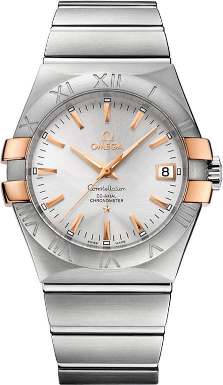 Omega  35 mm Watch in Silver Dial For Men - 1