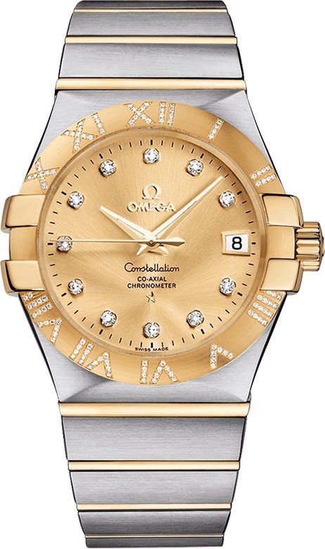 Omega Constellation  Gold Dial 35 mm Automatic Watch For Unisex - 1