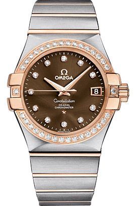 Omega  35 mm Watch in Brown Dial For Men - 1