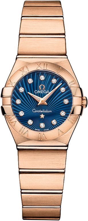 Omega Constellation  Blue Dial 24 mm Quartz Watch For Women - 1