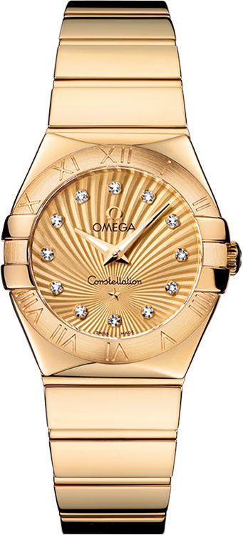 Omega Constellation  Champagne Dial 27 mm Quartz Watch For Women - 1
