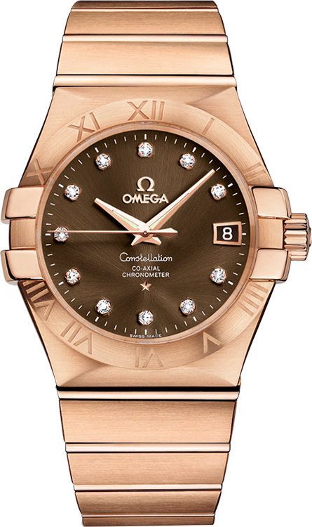 Omega Constellation  Brown Dial 35 mm Automatic Watch For Men - 1