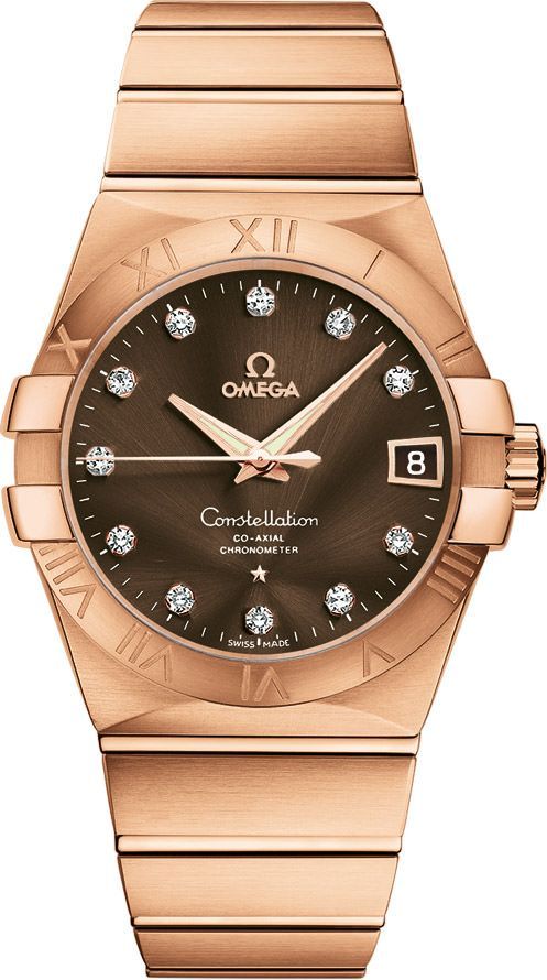 Omega Constellation  Brown Dial 38 mm Automatic Watch For Men - 1