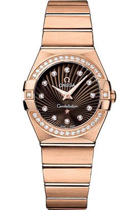 Omega  27 mm Watch in Brown Dial For Women - 1