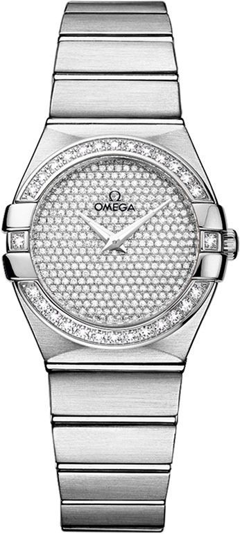 Omega Constellation  Diamond pavé Dial 27 mm Quartz Watch For Women - 1