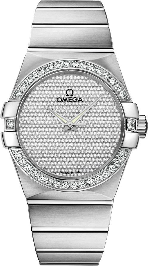 Omega Constellation  Diamond pavé Dial 38 mm Automatic Watch For Men - 1