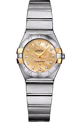 Omega Constellation  Champagne Dial 24 mm Quartz Watch For Women - 1