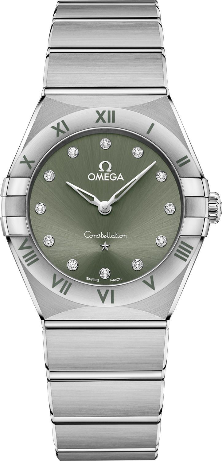 Omega Constellation Constellation Green Dial 28 mm Quartz Watch For Women - 1