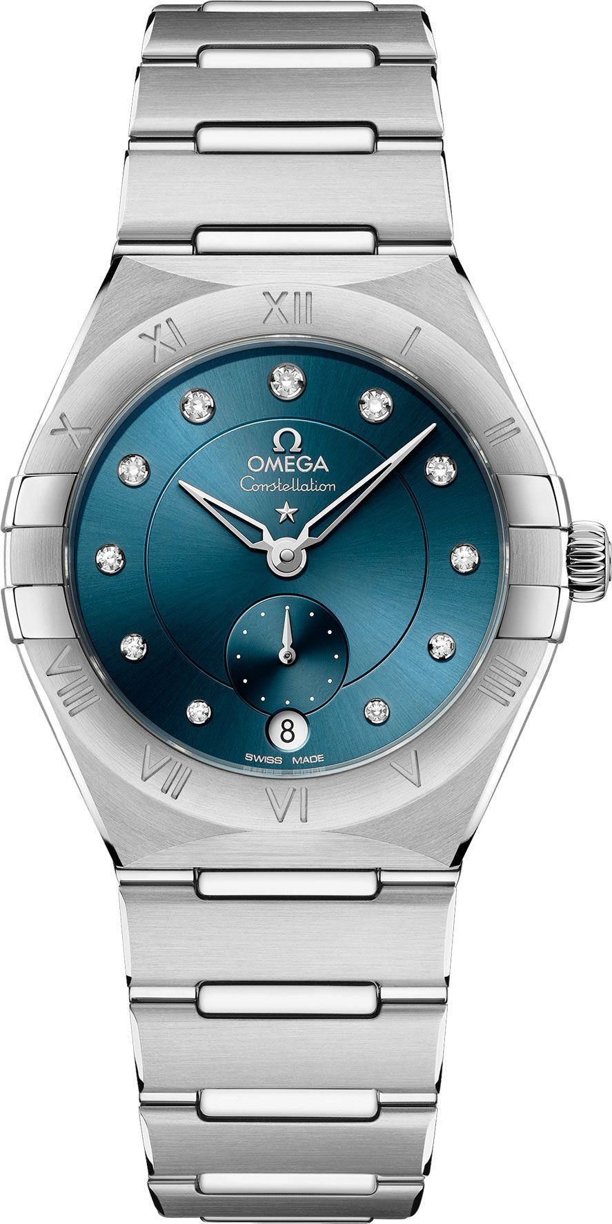 Omega Constellation 34 mm Watch in Blue Dial For Women - 1