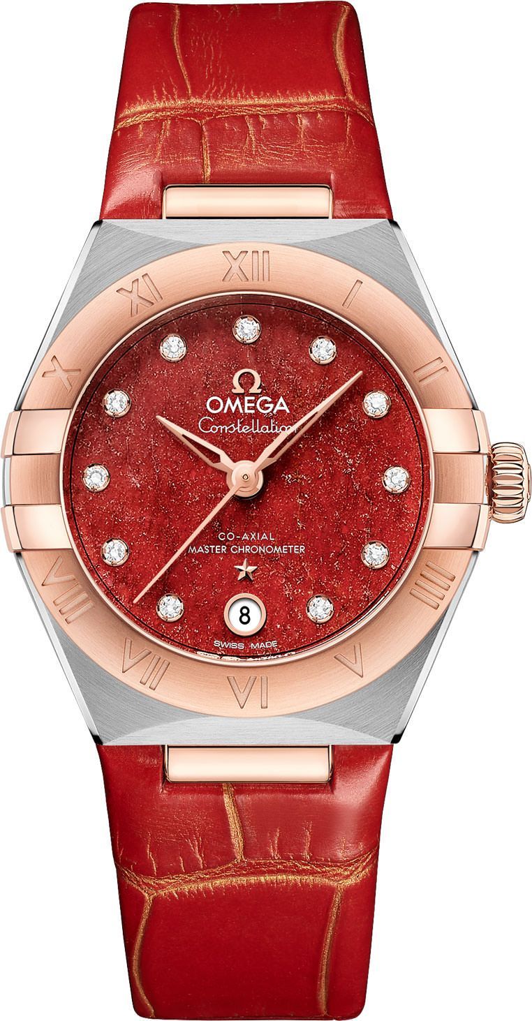 Omega Constellation Constellation Red Dial 29 mm Automatic Watch For Women - 1