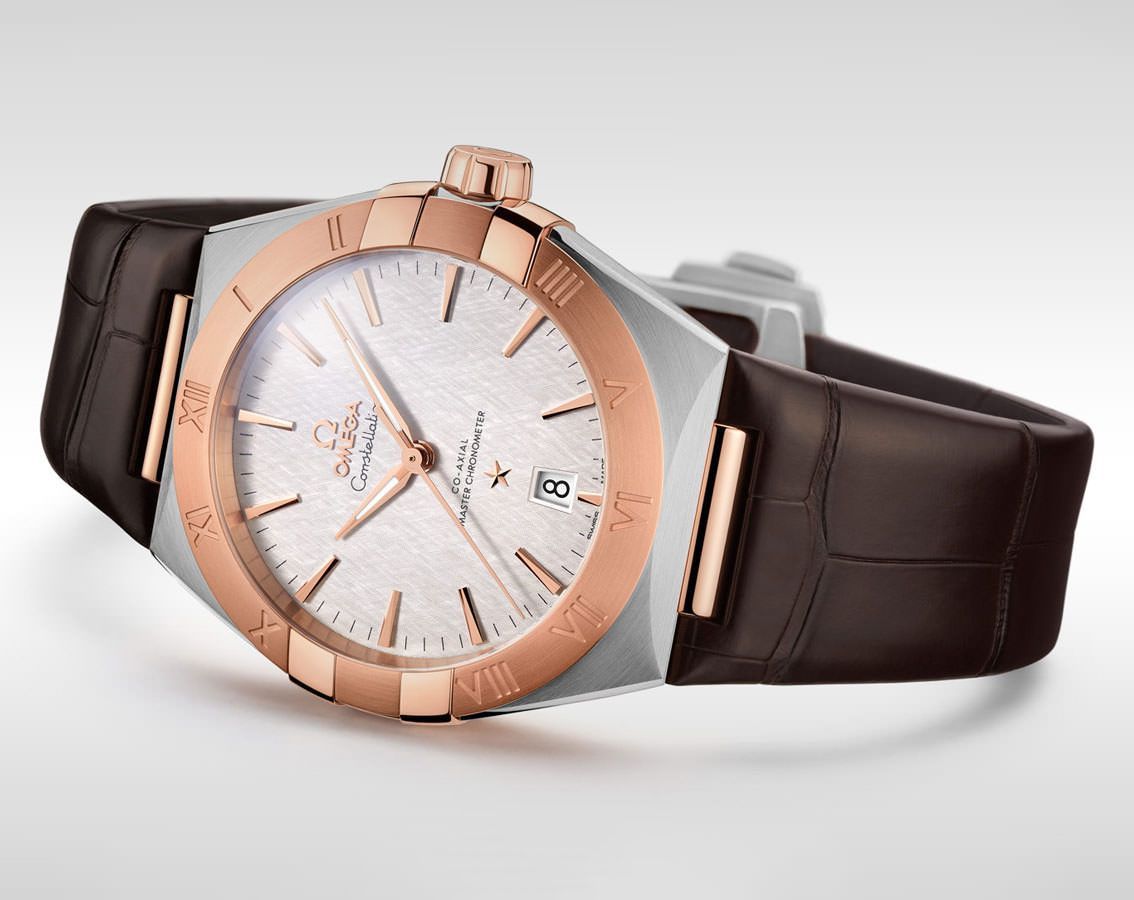 Omega constellation outlet leather