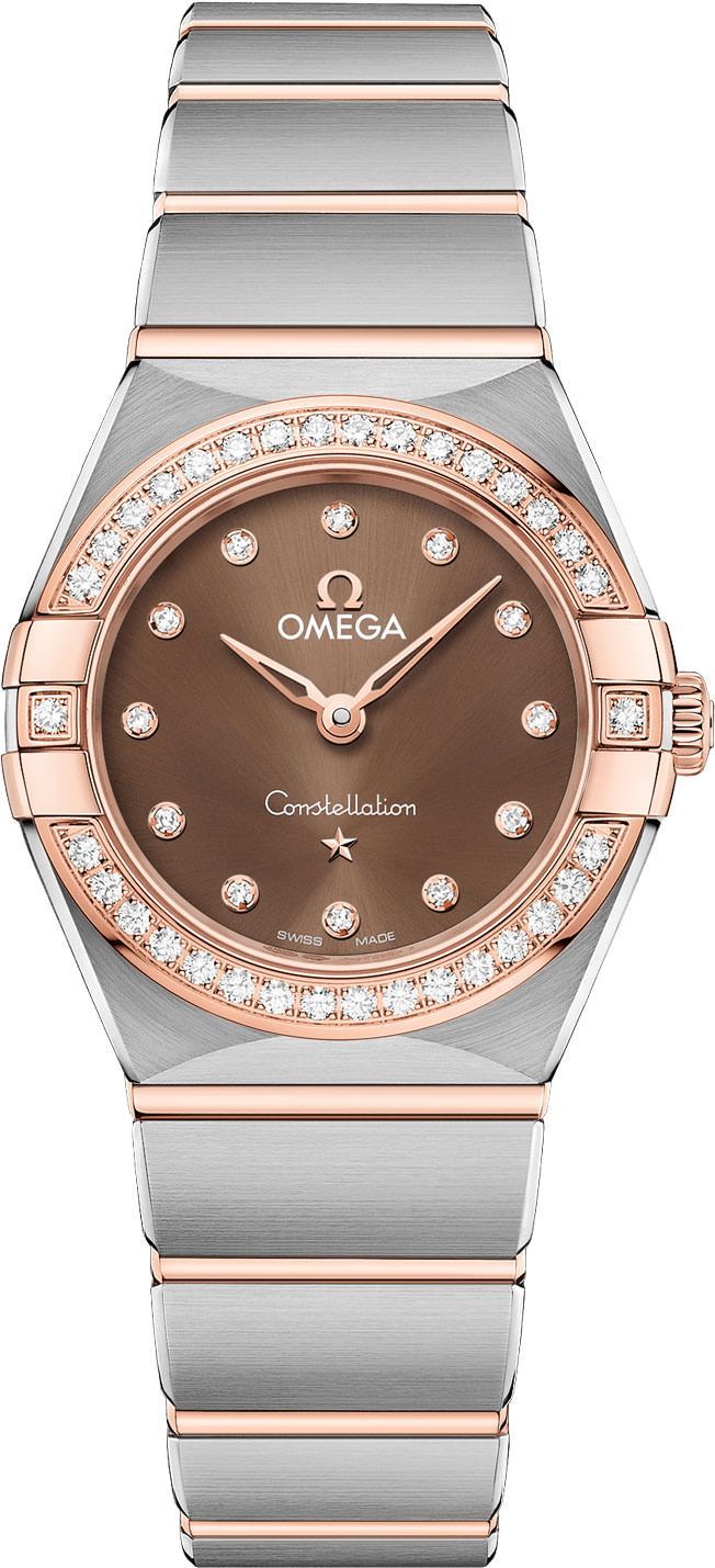 Omega Constellation Constellation Brown Dial 25 mm Quartz Watch For Women - 1