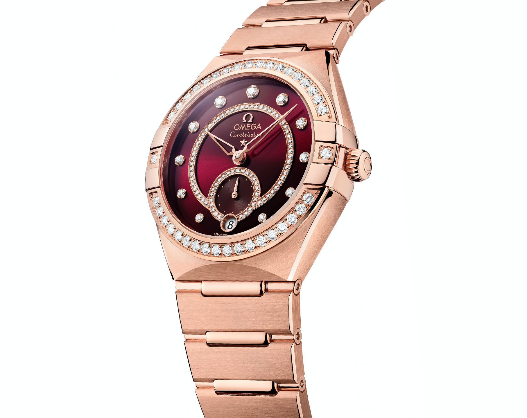 Omega Constellation Constellation Red Dial 34 mm Automatic Watch For Women - 4