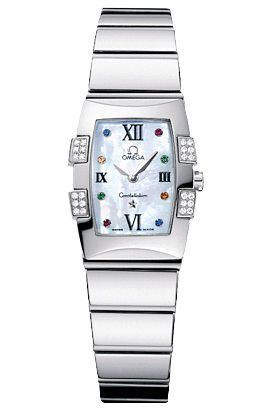 Omega Quadrella 25 mm Watch in MOP Dial For Women - 1