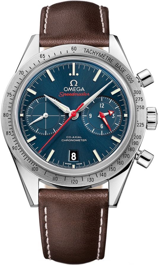 Omega Speedmaster 57 41.5 mm Watch in Blue Dial For Men - 1