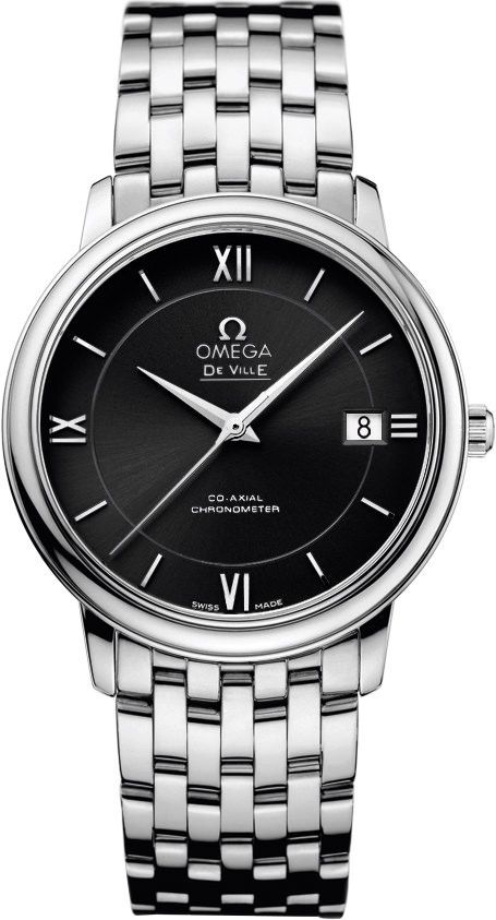 Omega De Ville Prestige Black Dial 36.8 mm Automatic Watch For Men - 1