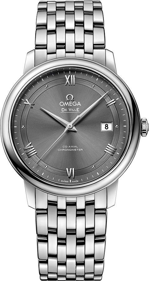 Omega De Ville Prestige Grey Dial 39.5 mm Automatic Watch For Men - 1
