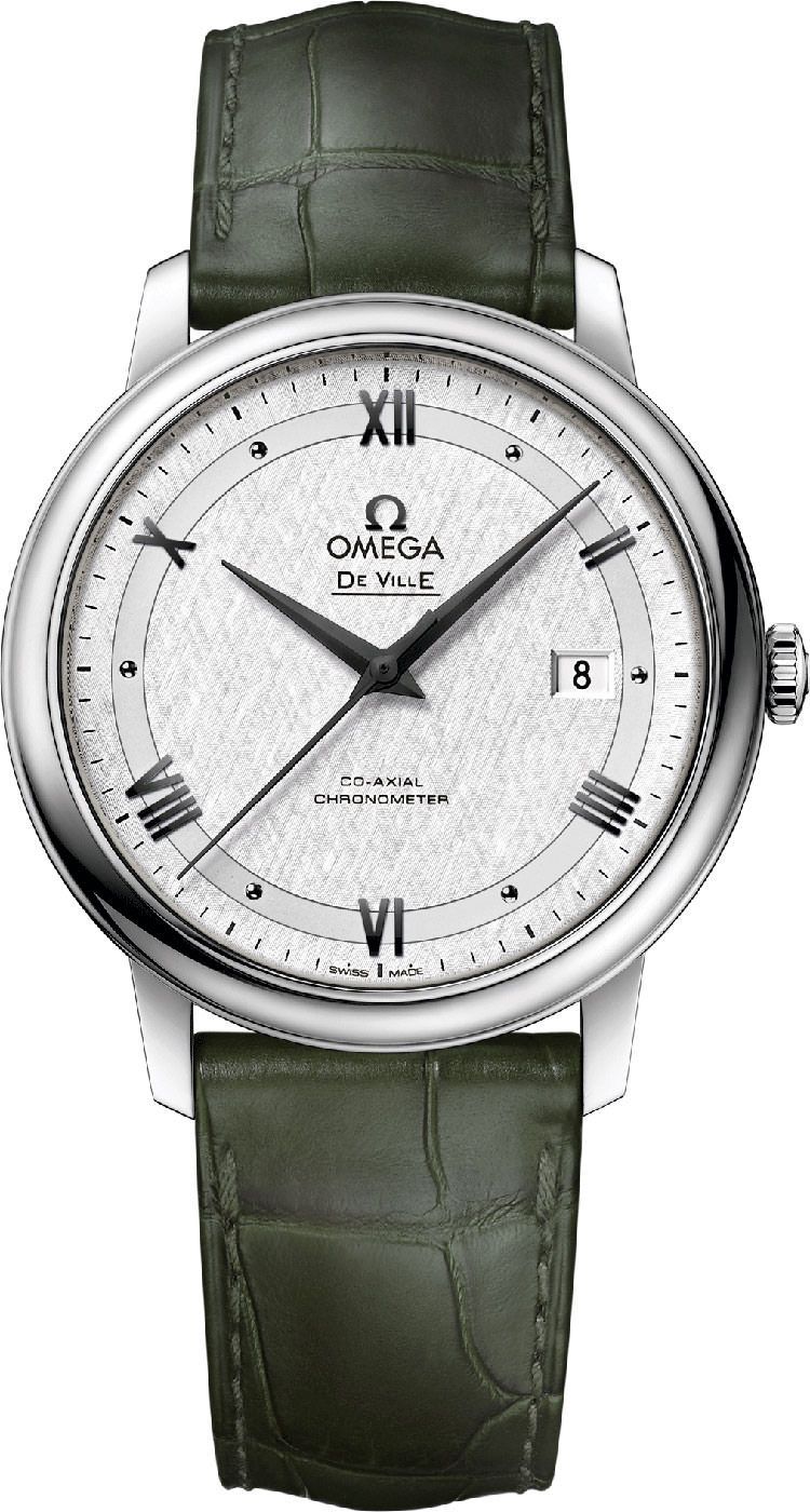 Omega De Ville Prestige White Dial 39.5 mm Automatic Watch For Men - 1