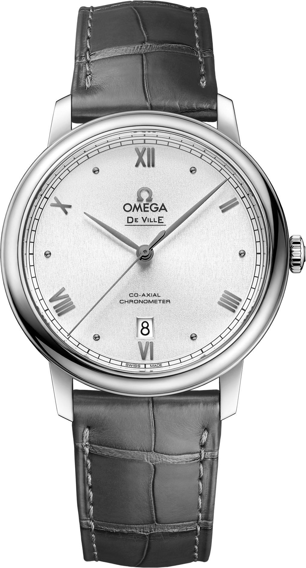 Omega De Ville Prestige Silver Dial 39.5 mm Automatic Watch For Men - 1