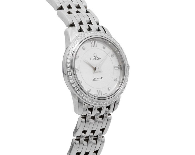 Omega De Ville Prestige Silver Dial 24.4 mm Quartz Watch For Women - 2