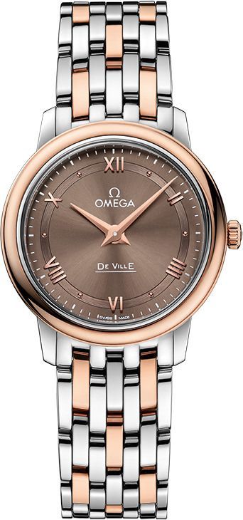 Omega De Ville Prestige Brown Dial 27.4 mm Quartz Watch For Women - 1