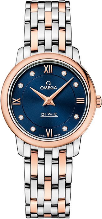 Omega Prestige 27.4 mm Watch in Blue Dial For Women - 1
