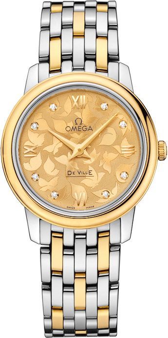 Omega Prestige 27.4 mm Watch in Yellow Dial For Women - 1