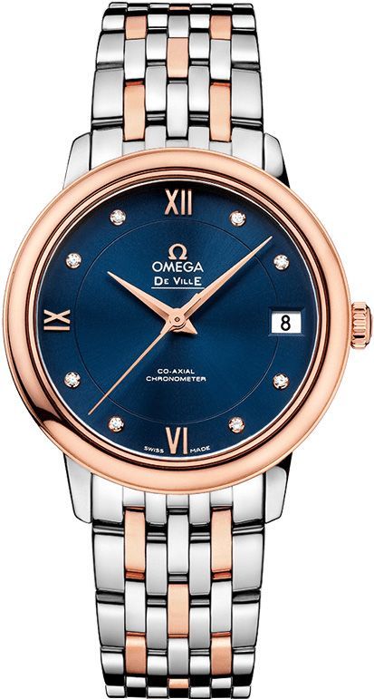 Omega De Ville  Blue Dial 32.7 mm Automatic Watch For Women - 1