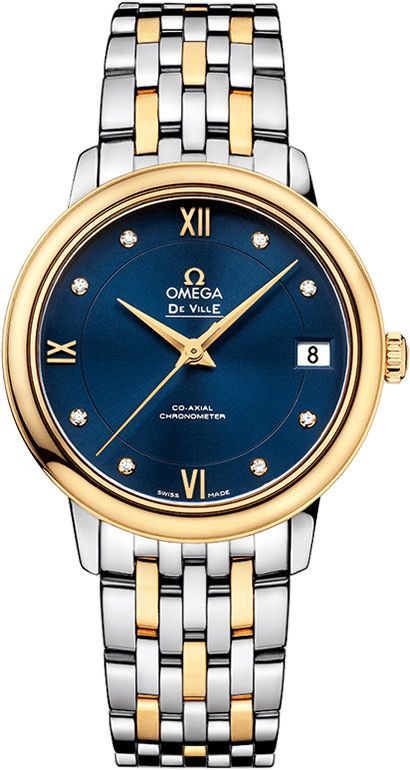 Omega De Ville Prestige Blue Dial 32.7 mm Automatic Watch For Women - 1
