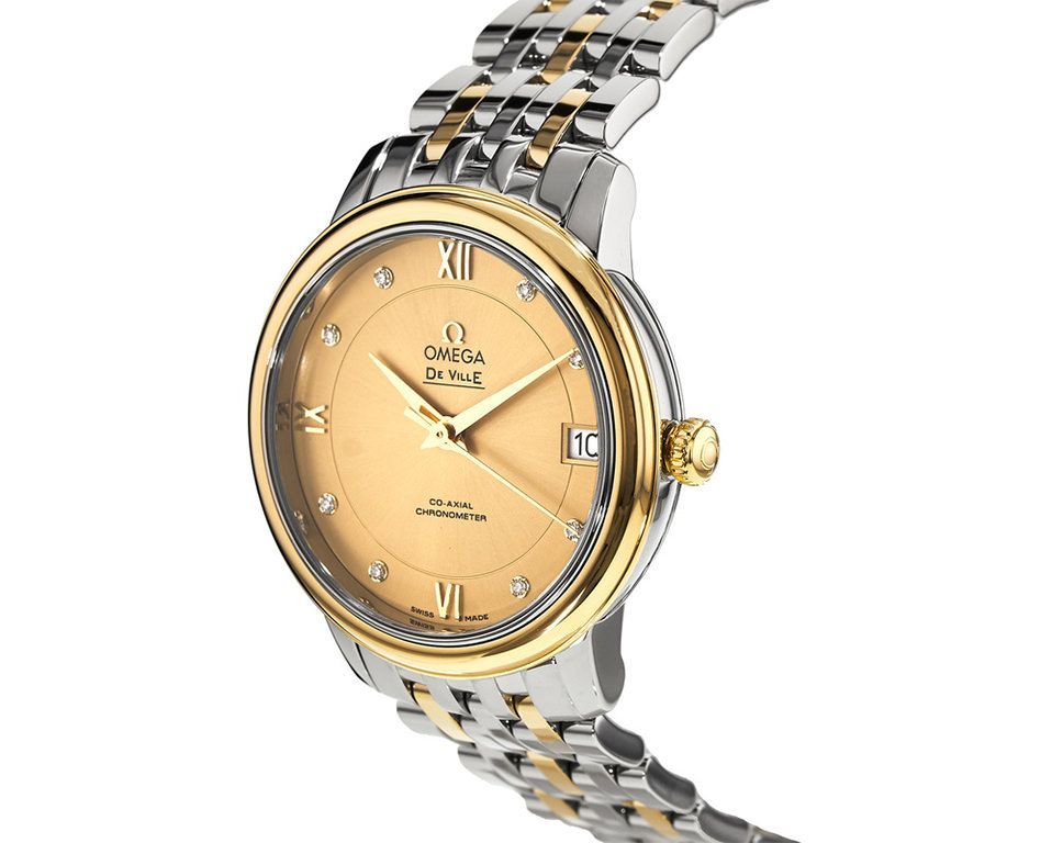 Omega De Ville Prestige Yellow Dial 32.7 mm Automatic Watch For Women - 2