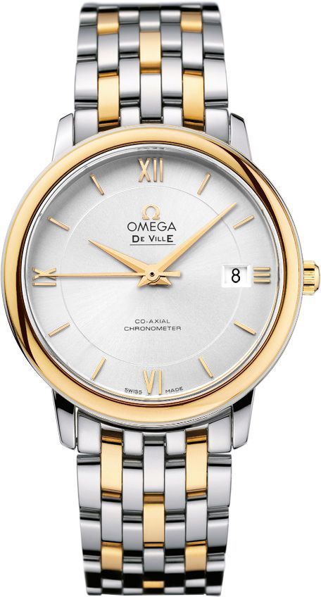 Omega Prestige 36.8 mm Watch in Silver Dial For Men - 1