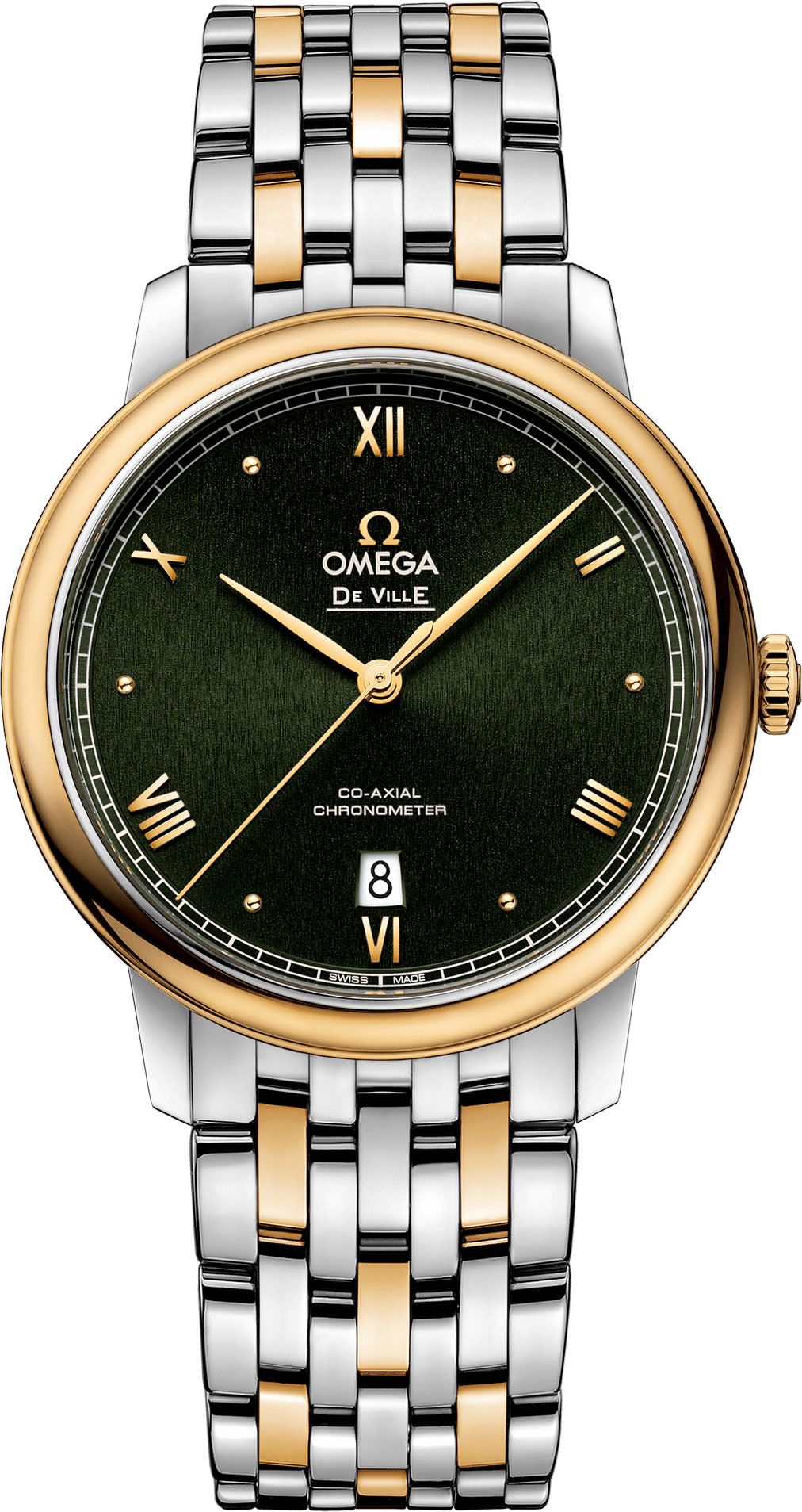 Omega De Ville Automatic Men Watches in Round case Green Dial