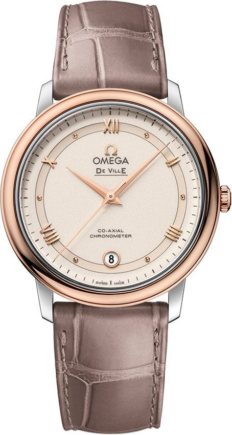 Omega De Ville Prestige White Dial 36.8 mm Automatic Watch For Men - 1