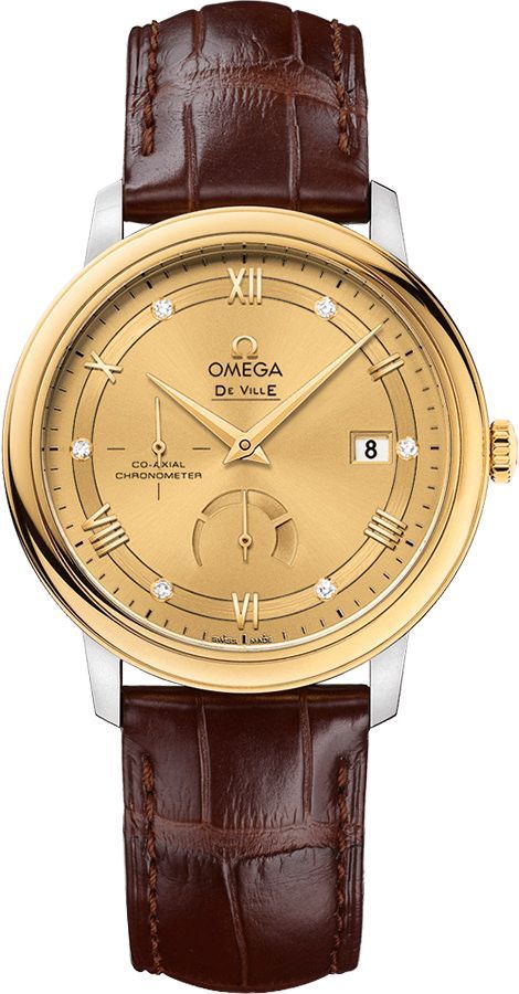 Omega De Ville Prestige Yellow Dial 39.5 mm Automatic Watch For Men - 1
