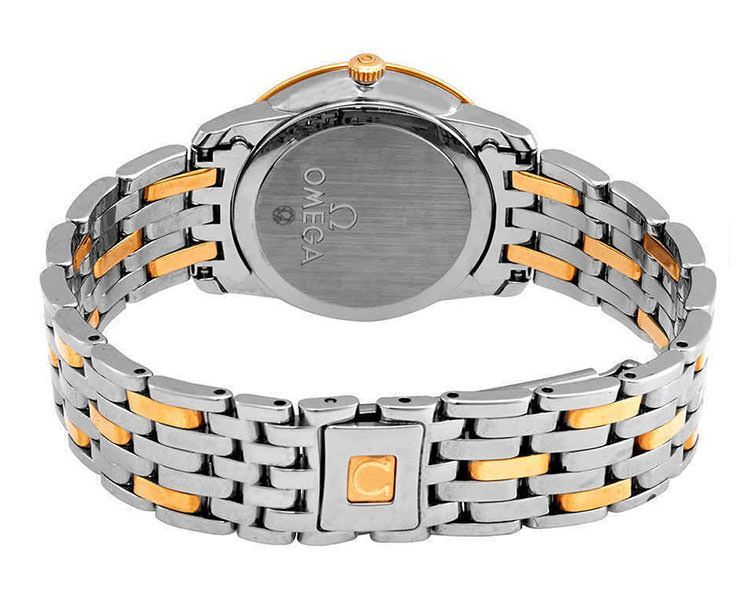 Omega De Ville Prestige Yellow Dial 27.4 mm Quartz Watch For Women - 2