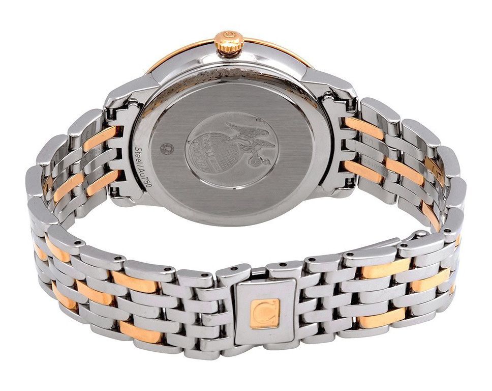 Omega De Ville Prestige Yellow Dial 32.7 mm Quartz Watch For Women - 3