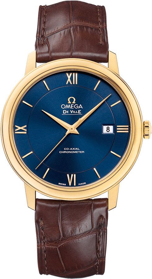 Omega De Ville Prestige Blue Dial 39.5 mm Automatic Watch For Men - 1