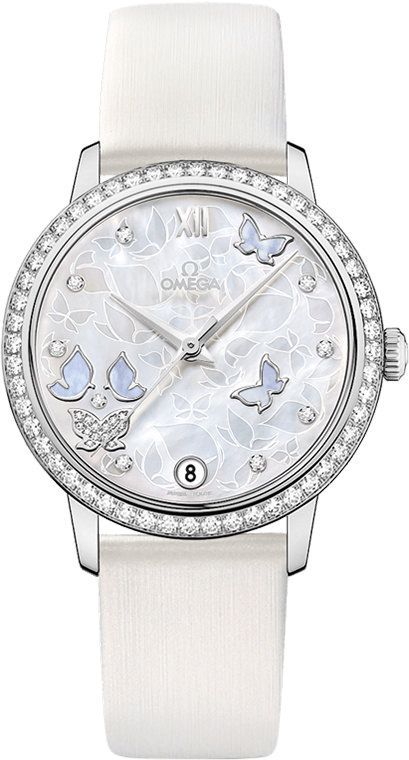 Omega De Ville Prestige White Dial 32.7 mm Automatic Watch For Women - 1