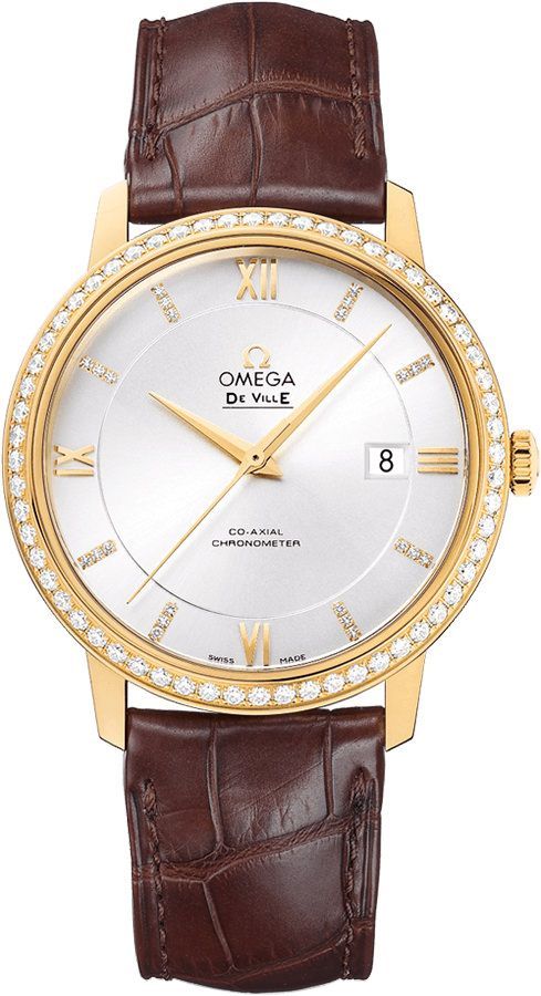 Omega De Ville Prestige Silver Dial 39.5 mm Automatic Watch For Men - 1