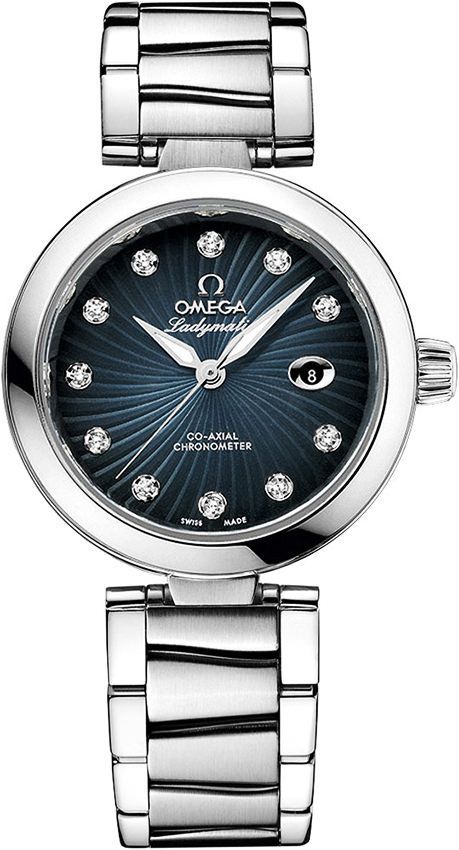 Omega De Ville Ladymatic Blue Dial 34 mm Automatic Watch For Women - 1