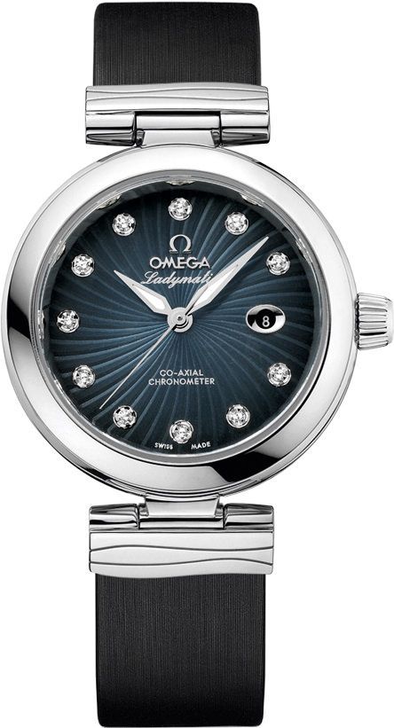 Omega De Ville Ladymatic Blue Dial 34 mm Automatic Watch For Women - 1