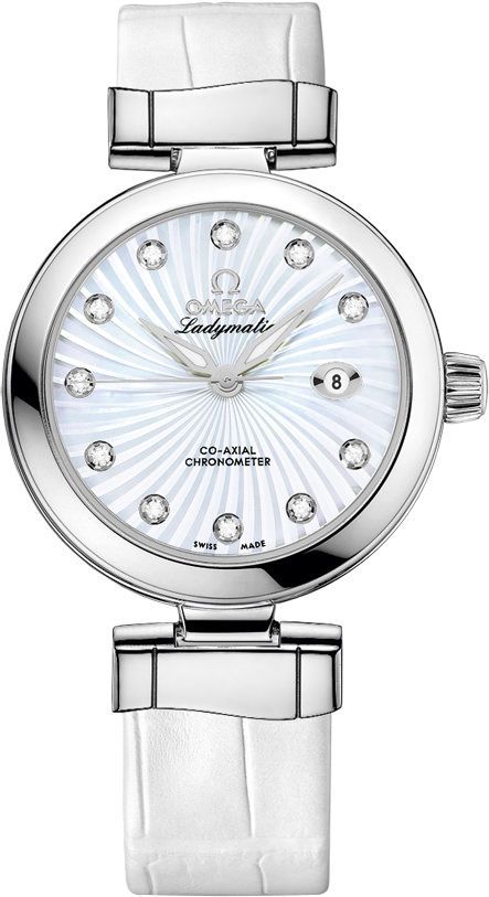 Omega De Ville Ladymatic White Dial 34 mm Automatic Watch For Women - 1