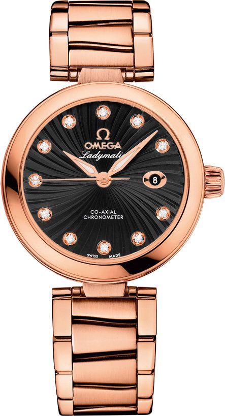 Omega De Ville Ladymatic Black Dial 34 mm Automatic Watch For Women - 1