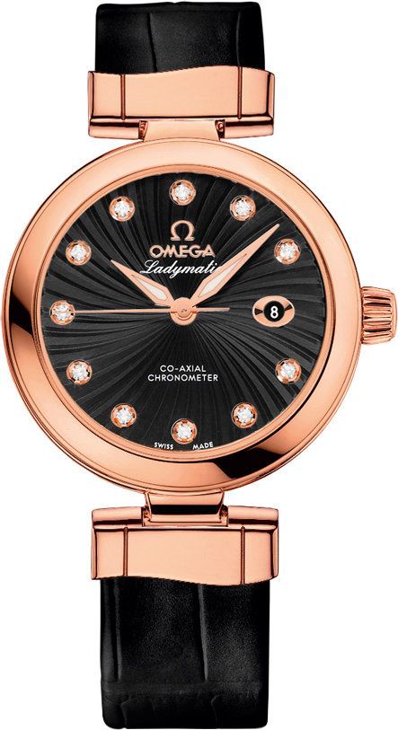 Omega Ladymatic 34 mm Watch in Black Dial For Women - 1