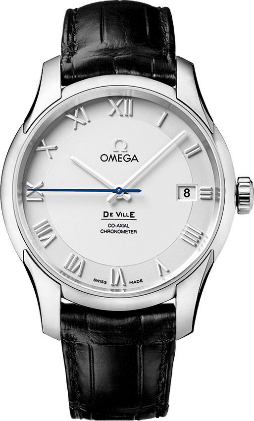Omega  41 mm Watch in Silver Dial For Men - 1