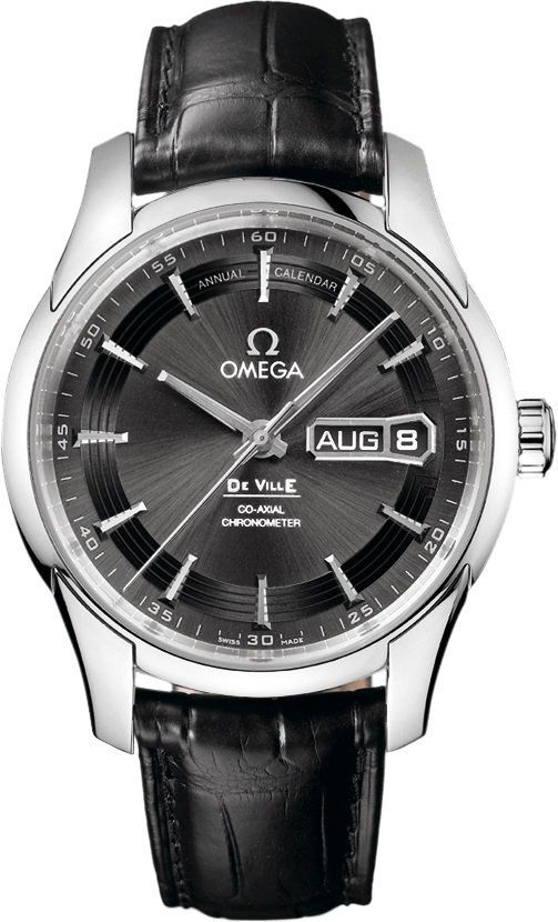 Omega De Ville Hour Vision Grey Dial 41 mm Automatic Watch For Men - 1
