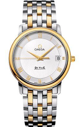 Omega Prestige 34 mm Watch in White Dial For Men - 1
