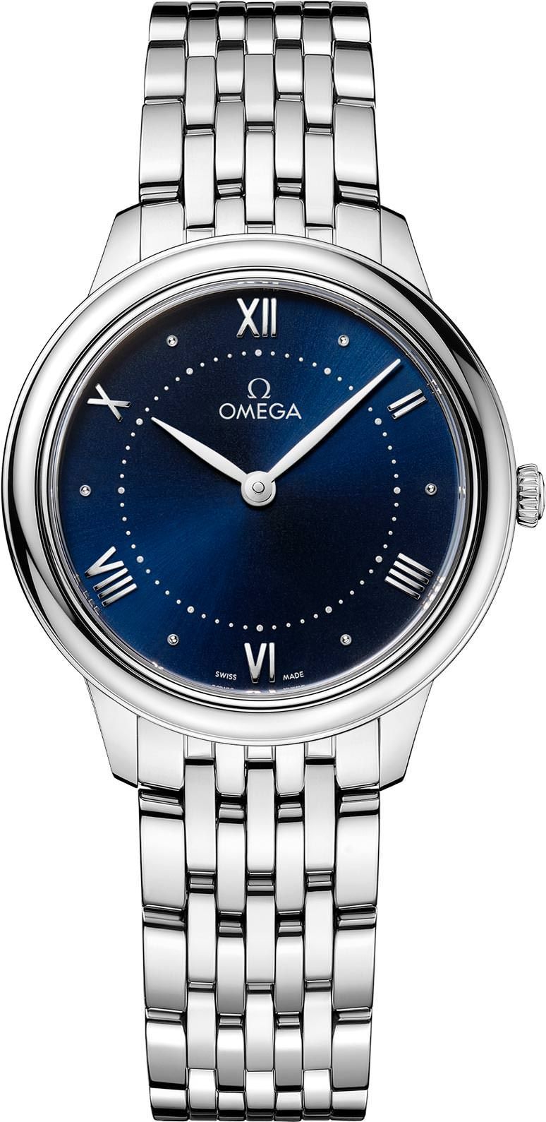 Omega De Ville Prestige Blue Dial 30 mm Quartz Watch For Women - 1