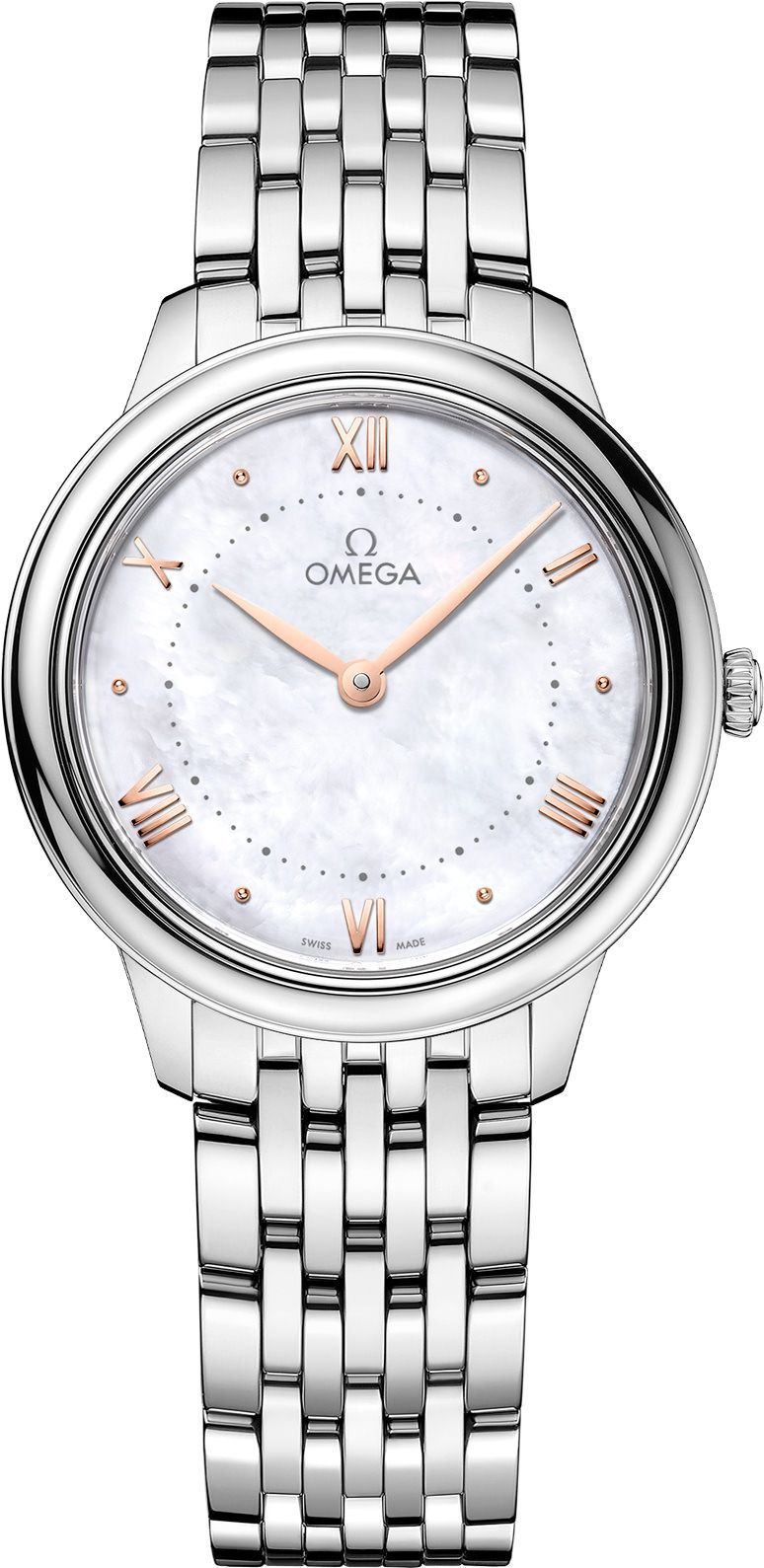 Omega De Ville Prestige White Dial 30 mm Quartz Watch For Women - 1