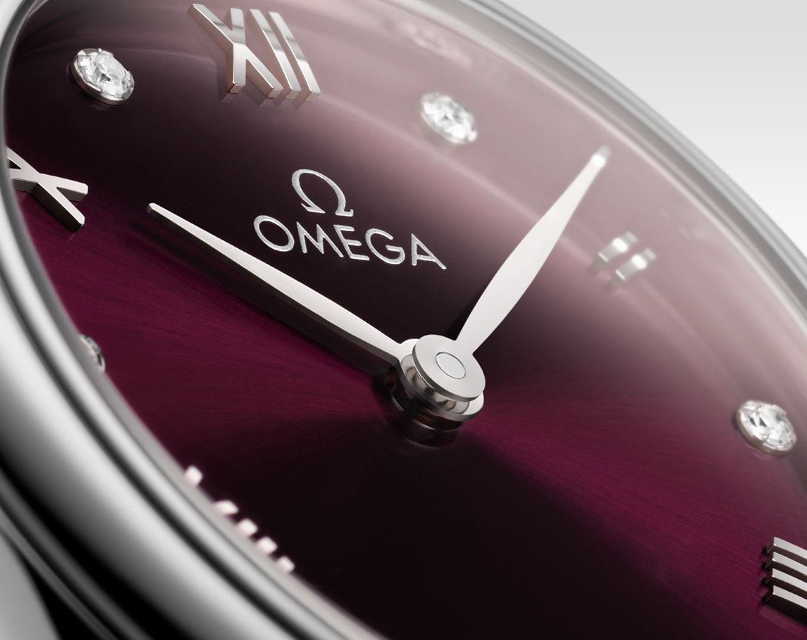 Omega De Ville Prestige Burgundy Dial 27.5 mm Quartz Watch For Women - 3